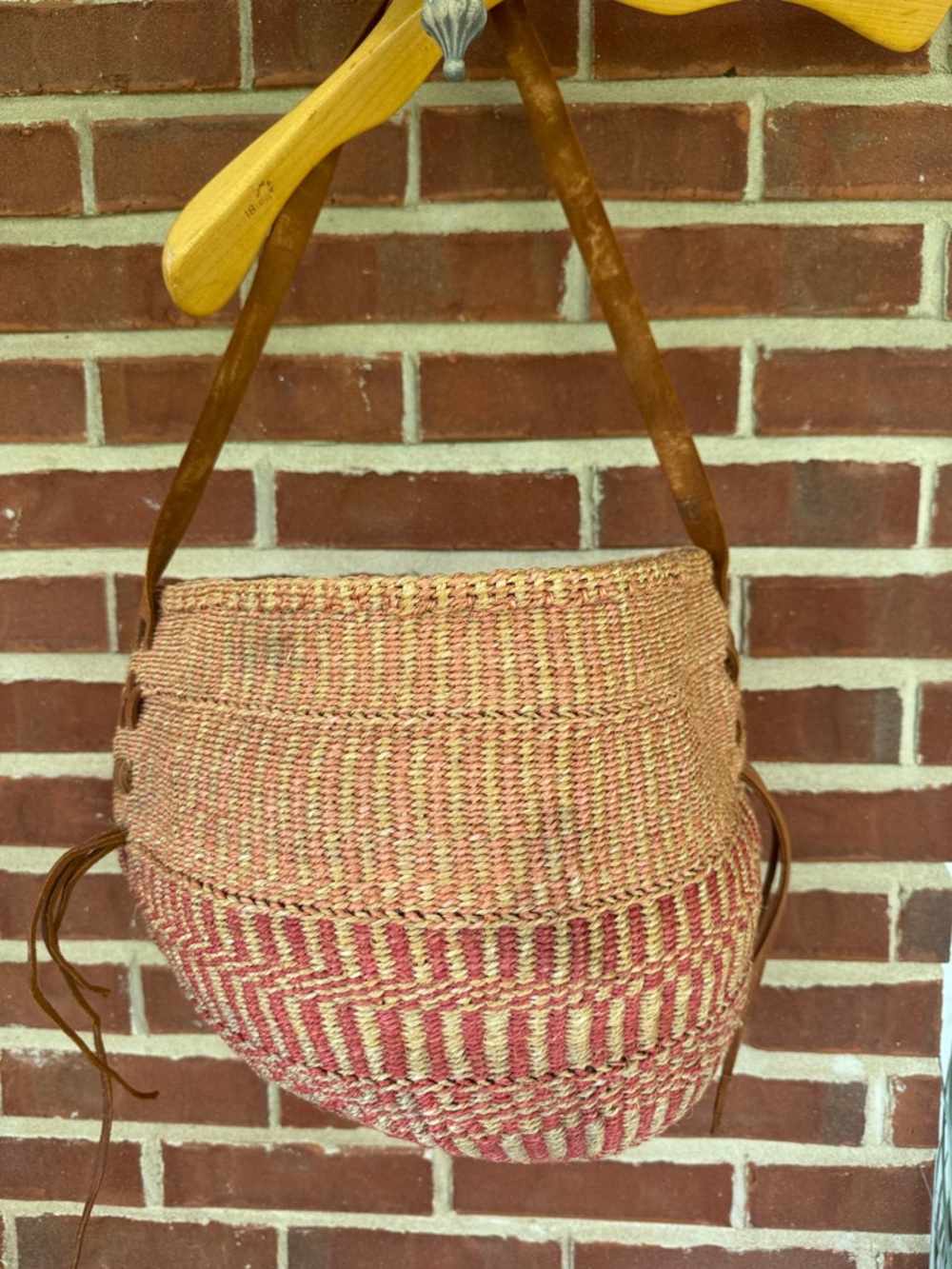 Woven Sisal Market Tote Bag Boho Kenyan Kiondo Basket Purse Eclectric Coastal - Picture 8 of 16